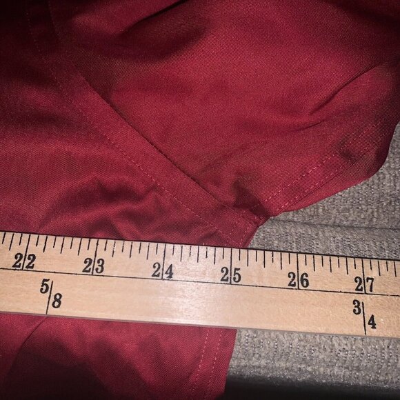 Kenneth Cole Red Button Up Long Sleeve 100's Two Ply Non Iron Shirt Size 16.5 - Picture 9 of 9